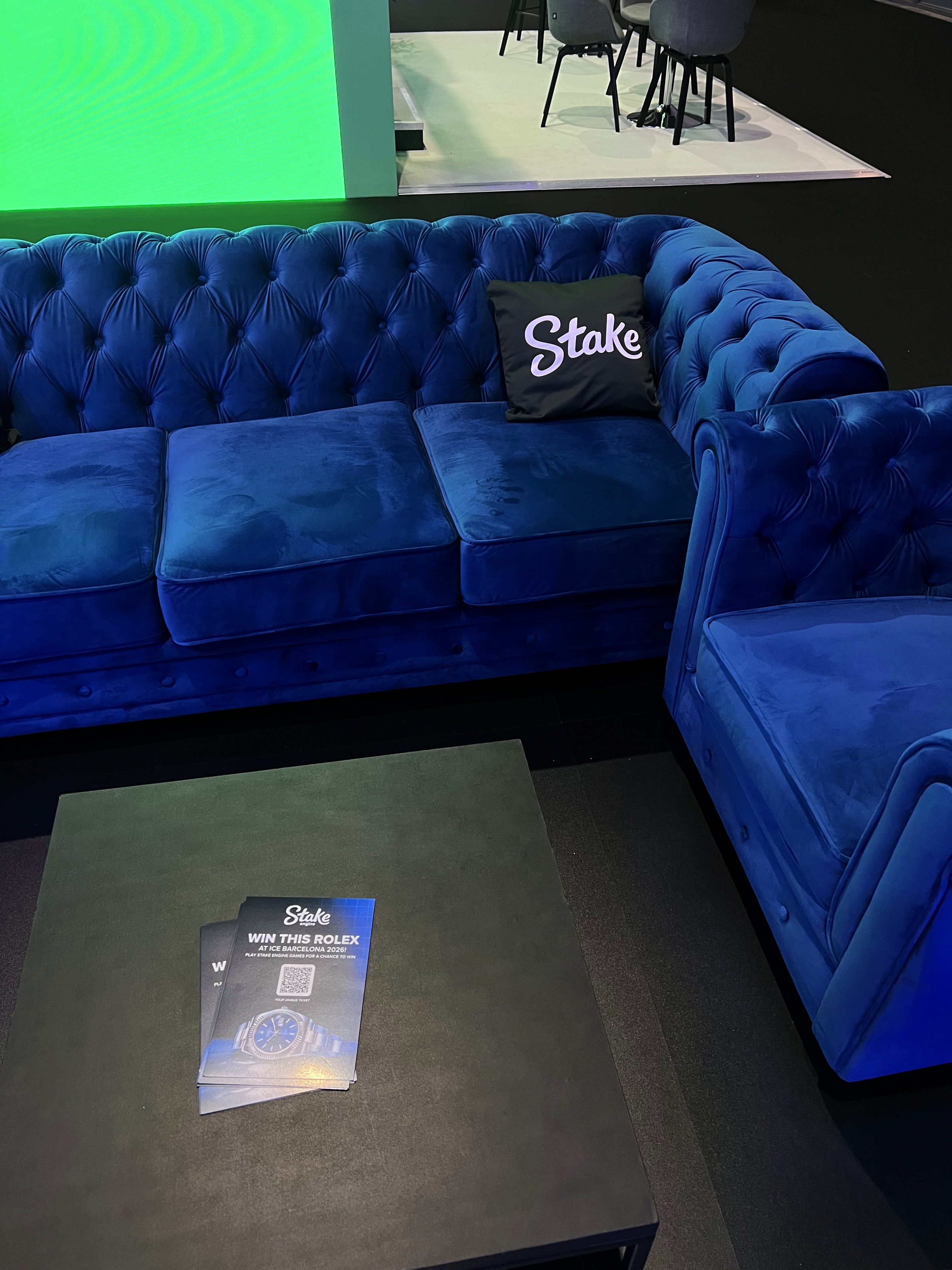 Stake VIP lounge at the Barcelona event